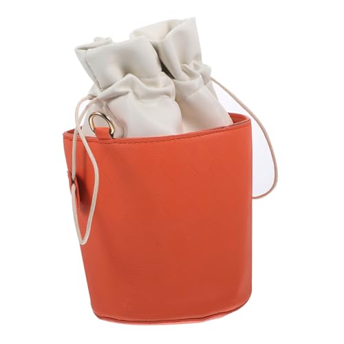LRXIYODE Trendige Pineapple Drawstring Bag mit Kettenschulterriemen Kreative Ananas Form PU Material Auffällige Farben Modische Crossbody Tasche für Damen von LRXIYODE