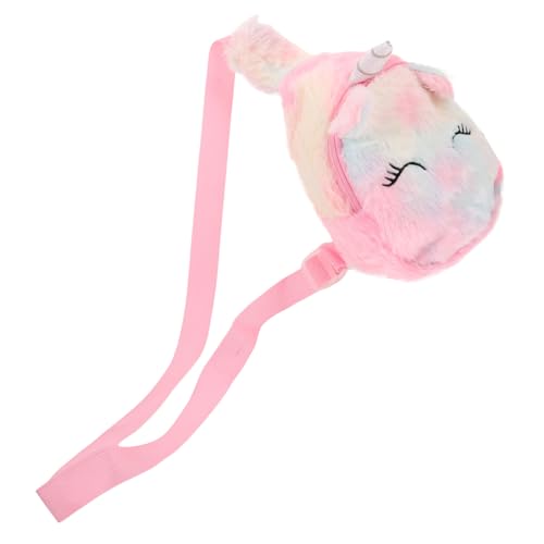 LRXIYODE Umhängetasche Einhorn Brusttasche Flauschige Crossbody Tasche Mädchen Schultertasche Niedliche Geldbeutel Umhängetasche Bunte Hüfttasche für Kleinkinder und Mädchen von LRXIYODE