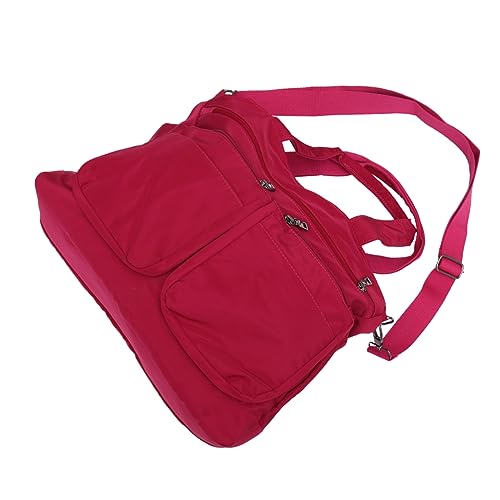 LRXIYODE Umhängetasche Nylon Wasserdichte Große Laptop Aktentasche Arbeitstasche mit Mehreren Fächern für Geschäftsreisen Schule Rosafarbenem Design LRXIYODE Umhängetasche Nylon Wasserdichte Große Laptop Aktentasche Arbeitstasche mit Mehreren Fächern für Geschäftsreisen Schule Rosafarbenem Design von LRXIYODE