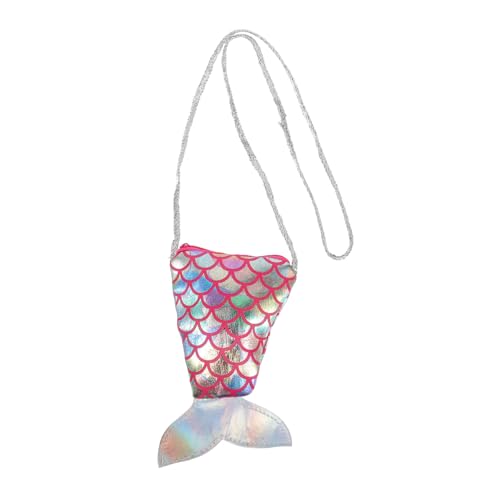 LRXIYODE Umhängetasche Meerjungfrauenschwanz für Mädchen Tragbare Schultertasche Stylische Messenger Tasche Verschleißfest für Strand und Freizeit von LRXIYODE