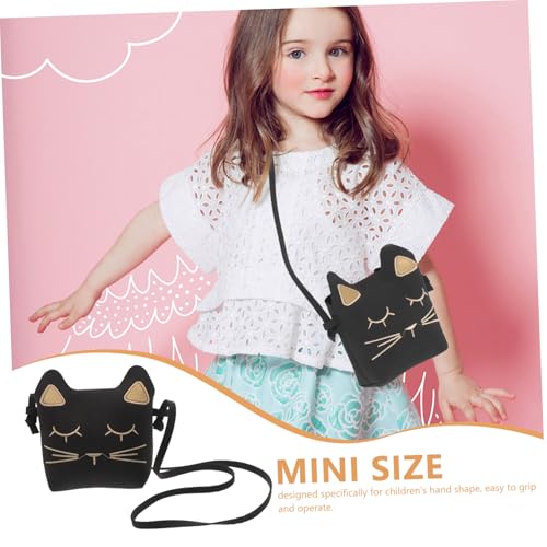 LRXIYODE Umhängetasche mit Verstellbarem Riemen Niedliches Katzenmuster Leichter Mini Crossbody für Mädchen Praktische Handtasche für Schule und Alltag Einfache Handhabung für Kleine Hände von LRXIYODE