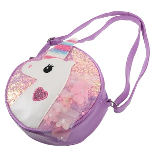 LRXIYODE Unicorn Umhängetasche für Mädchen Glitzernde Schultertasche mit Pailletten Kompakt für Alltag Reisen und Strapazierfähig und von LRXIYODE