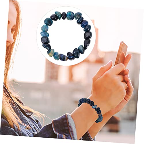 LRXIYODE Unregelmäßiges Achat Edelstein Armband Damen Kreatives Yoga Schmuck Accessoire Modisch von LRXIYODE