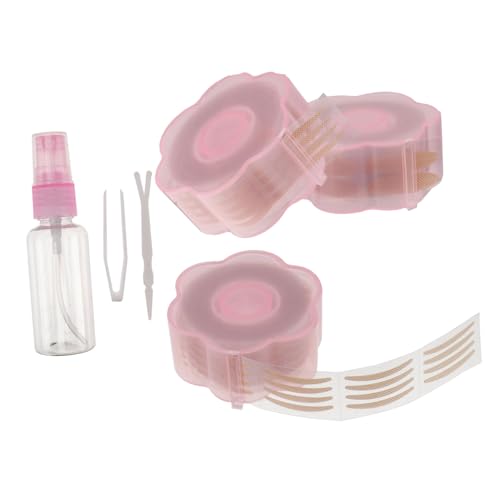 LRXIYODE Unsichtbare Doppelte Eyelid Stickers mit Mesh Spitze Atmungsaktiv Inklusive Pinzette für Frauen Langlebige Natürliche Augenlid Tapes für Schlupflider Lifting Zufällige Farbe von LRXIYODE