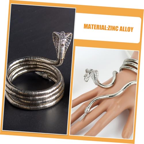 LRXIYODE Verstellbare Schlangenkette Flexibles Schmuckstück als Halskette und Armband Leichtes Design für Damen und Herren Stilvolles Einzigartiges Accessoire für Party und Alltag von LRXIYODE