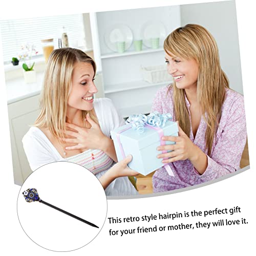 LRXIYODE Vintage Chinesische Holzhaarnadel Haarschmuck Haarklammer Haarstab Retro Stil Spitz für Mädchen Eleganter Traditioneller Kopfschmuck im Antiken Chinesischen Design von LRXIYODE