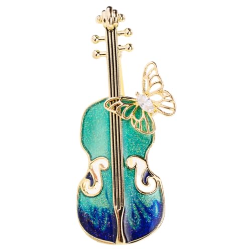 LRXIYODE Vintage Geigenbrosche Damen Anstecknadel aus Hochwertiger Legierung Musikliebhaber Schmuck Dekorative Reversbrosche für Kleidung Taschen Schals und Hüte Einzigartiges von LRXIYODE