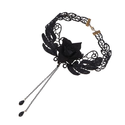 LRXIYODE Vintage Gothic Spitzen choker aus Hautfreundlichem Material Dekoratives Schlüsselbein accessoire für für Partys Abschlussfeiern und Streetstyle von LRXIYODE
