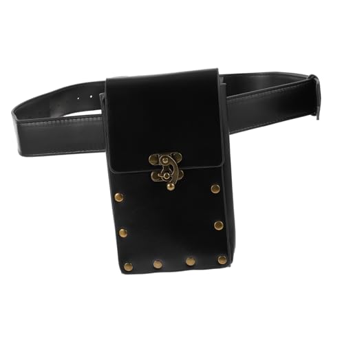 LRXIYODE Vintage Gürteltasche Damen Punk Stil Leichte Bauchtasche Modisch Vielseitig Tragbar Crossbody Retro Hüfttasche für Freizeit und Alltag von LRXIYODE