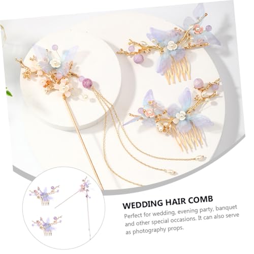 LRXIYODE Vintage Haarkamm mit Langen Quasten Haarnadeln für Damen Retro Kopfschmuck für Hochzeit Party Cosplay Eleganter Haarschmuck mit Feiner Verarbeitung und Sanftem Sitz von LRXIYODE