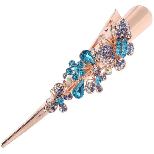 LRXIYODE Vintage Haarklammer Damen Großer Strass Haarschmuck für Dünnes Haar Leichter Haarklammer Haarschmuck für Party Halloween Cosplay von LRXIYODE