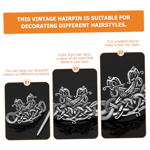 LRXIYODE Vintage Haarnadel Damen Haarschmuck Langlebiger Haarklammer Knoten Stil für Dutt Hochzeit Party Alltagslook Eleganter Retro Haarstab für Frauen von LRXIYODE