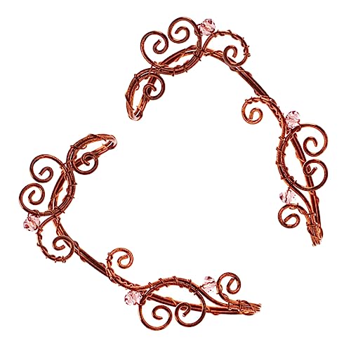 LRXIYODE Vintage Ohrclips Damen Fairy Ear Nicht Piercing Elfen Ohrringe Elegant für Halloween Cosplay Party von LRXIYODE