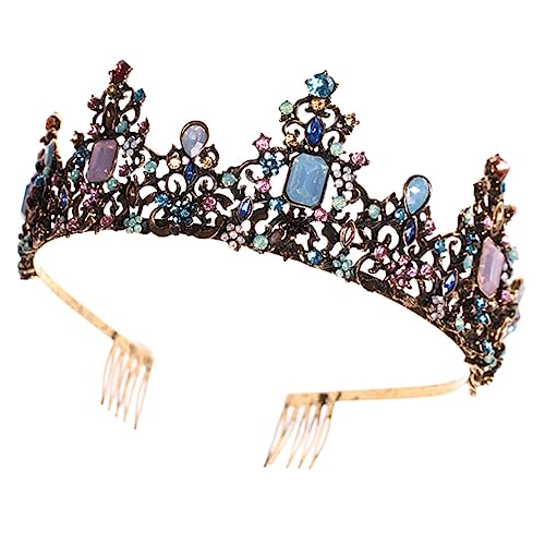 LRXIYODE Vintage Shiny Tiara Haarreif für Mädchen Leichtes Party Accessoire Braut Haarschmuck Bequemes Design für Hochzeit und Festliche Anlässe von LRXIYODE