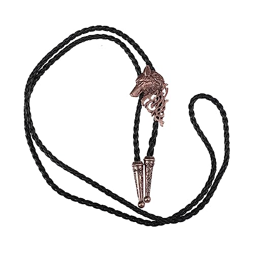 LRXIYODE Vintage Wolf Head Bolo Retro Herren Hemd Halskette Hochwertigem Legierungsmaterial Verstellbar für Verschiedene Anlässe für Themenpartys LRXIYODE Vintage Wolf Head Bolo Retro Herren Hemd Halskette Hochwertigem Legierungsmaterial Verstellbar für Verschiedene Anlässe für Themenpartys von LRXIYODE