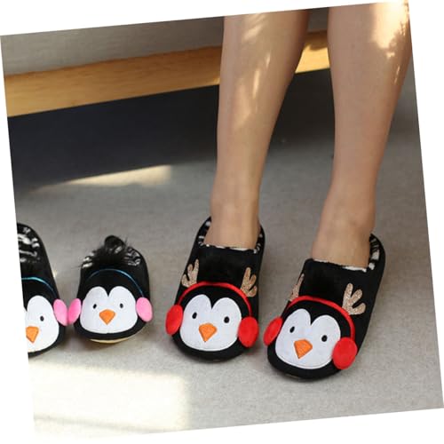LRXIYODE Warme Pinguin Hausschuhe Damen Herren Rutschfeste Atmungsaktive Indoor Floorschuhe für Herbst Winter Weiche Bequeme Pantoffeln Kuschelige Slippers für Zuhause von LRXIYODE