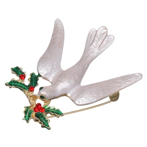 LRXIYODE Wasserfeste Brosche Peace Dove Anstecknadel aus Langlebiger Modische Dekorative Corsage für Kleidung Taschen Schals Elegantes Accessoire für Damen von LRXIYODE