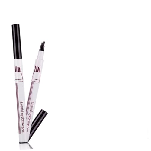 LRXIYODE Wasserfester Augenbrauenstift Flüssiger Stift Mit Vierzackiger Spitze Für Natürliche Augenbrauen Schnelltrocknend Und Schweißfest Für Make-up Dunkelgrau von LRXIYODE