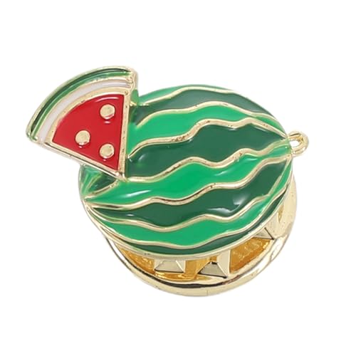 LRXIYODE Wassermelonen Anstecknadel Klein Leicht mit Fruchtigem Design Süße Sicherheitsbrosche für Damen Modisches Accessoire für Blusen Rucksäcke Kleider für Sommer und Alltag von LRXIYODE