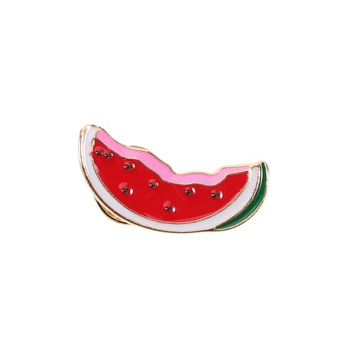 LRXIYODE Wassermelonen Brosche Cartoon Anstecker Vielseitiger Mode Schmuck für Kleidung Taschen und Accessoires Niedlicher Frucht Ansteckpin mit Verspieltem Design von LRXIYODE
