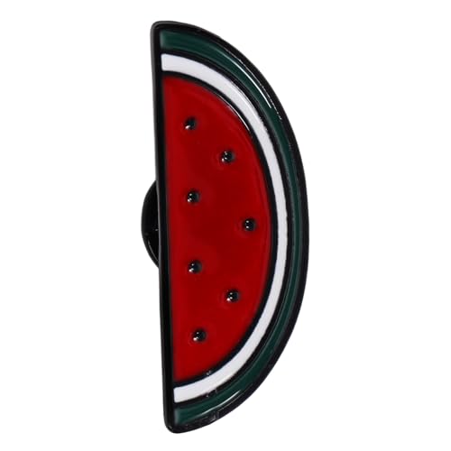 LRXIYODE Wassermelonen Brosche Wassermelonen Schmuck Obst Brosche Wassermelonen Anstecknadel Süße Anstecknadeln Schwarze Zinklegierung von LRXIYODE