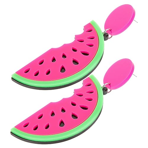 LRXIYODE Wassermelonen Ohrringe Damen Modeschmuck Frucht Dangle Party Schmuck Sommer Strand Accessoire Urlaub von LRXIYODE
