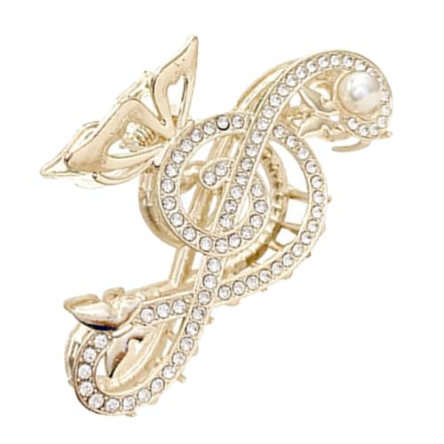 LRXIYODE Wasserstrahl Musiknoten Haarklammer aus Langlebiger Rutschfeste Haarkralle für Dickes und Dünnes Haar Stilvolle Haarschmuck Klammer für Damen Einfach zu Bedienen Vielseitig für von LRXIYODE