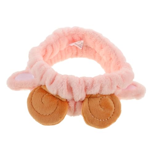 LRXIYODE Weiches Spa Stirnband mit Elastischem Bequemem Material für Damen zum Waschen Gesichts Make Up Entfernung und Hautpflege Tierisches Design mit Kleinen Schafsohren für Tägliche von LRXIYODE