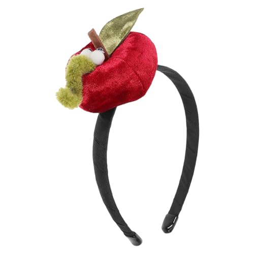 LRXIYODE Weihnachts Haarreif mit Apfel Süßes Samtiges Accessoire für für Festliche Anlässe und Weihnachtsfeiern Leicht und Komfortabel Design von LRXIYODE