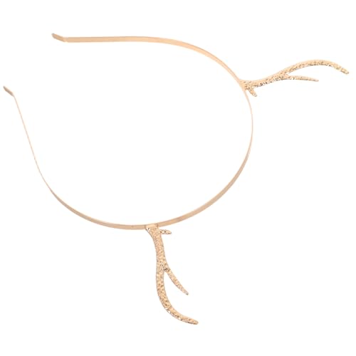LRXIYODE Weihnachtsstirnband Rentierhörner aus Metalllegierung Festliches Haarreif Accessoire für Mädchen und Frauen Strapazierfähig für Kostüm und Weihnachtsfeiern Party und Fotodeko von LRXIYODE