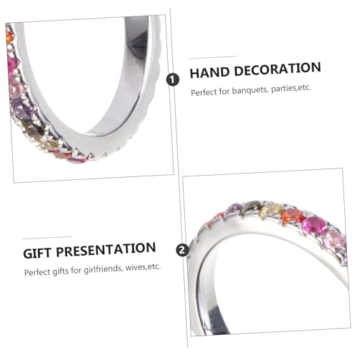 LRXIYODE Weißgold Plattierter Paarversprechen Ring mit Zirkonia Modischer Schmuck für Damen und Herren Eleganter Fingeraccessoire für Besondere Anlässe und Alltag Geschenkidee von LRXIYODE