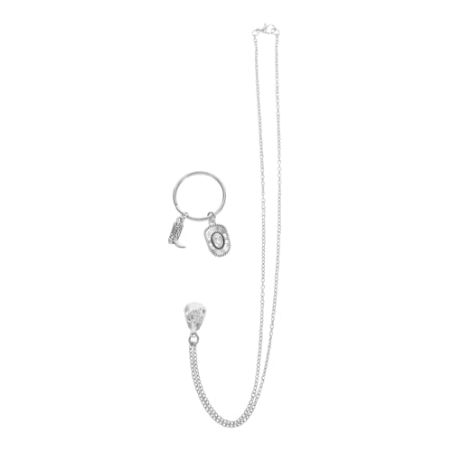 LRXIYODE Western Keychain Metall Western Anhänger Set mit Cowboy Hut und Stiefel Charms für Damen und Herren als Modisches und Rucksack Schmuck von LRXIYODE