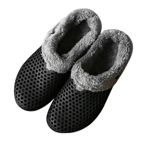 LRXIYODE Winter Hausschuhe Herren Damen Flauschige Warme Rutschfeste Slip Slipper mit Dickem Sohlenprofil Atmungsaktiv und Komfortabel Weihnachts Hausschuhe für Kalte Jahreszeiten von LRXIYODE