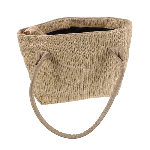 LRXIYODE Woven Straw Clutch Handtasche Damen Großes Fassungsvermögen Leichtes Sommer Accessoire Für Strand Hochzeit Abendveranstaltung von LRXIYODE