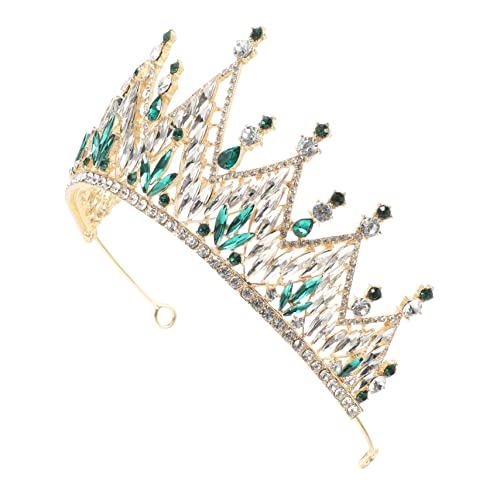 LRXIYODE mit Funkelnden Strasssteinen Barockstil Hochzeitsdiadem Langlebiger und für Braut Haarschmuck Hochzeit Verlobung Feier Bühnenauftritt Geeignet von LRXIYODE