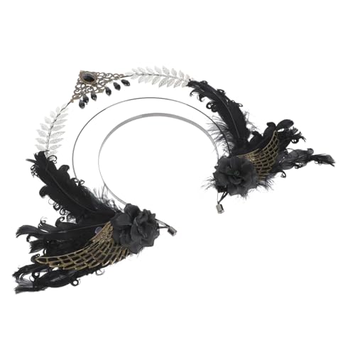 LRXIYODE und Strass Haarreif für Damen Vintage Stirnband mit Elegantem Kopfschmuck Leichtes Metallmaterial Funkelnder Schmuck für Halloween Karneval Mottoparty und Festliche Anlässe von LRXIYODE