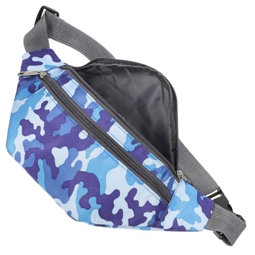 LRXIYODE wasserdichte Camouflage Bauchtasche PU Hüfttasche Verstellbar für Damen Herren Sport Reisen Outdoor Laufgürtel mit Mittlerer Kapazität für Handy Geldbörse Schlüssel von LRXIYODE