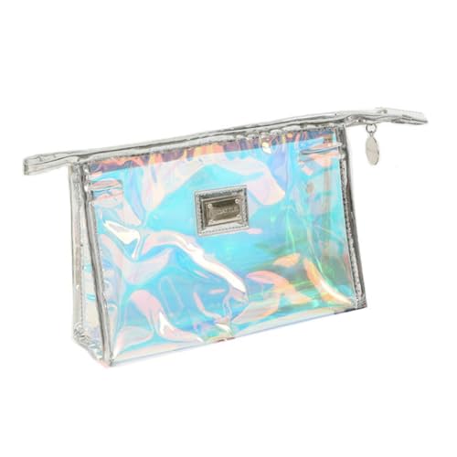 LRXIYODE wasserdichte Große Reisekosmetiktasche Holografisch mit Reißverschluss Multifunktionaler Kulturbeutel und Organizer für Damen als Make up Toilettenartikeltasche von LRXIYODE