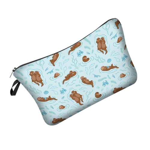 LRXIYODE wasserdichte Kosmetiktasche mit Tiermuster Tragbarer Kulturbeutel für Damen und Herren Praktischer Reise Organizer für Make up und Toilettenartikel Stilvoller Aufbewahrungsbeutel von LRXIYODE