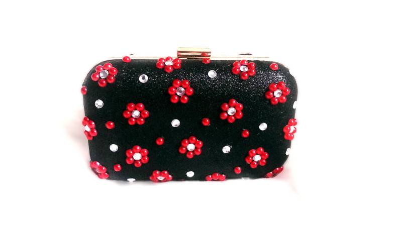 Kupplungsbeutel Red Floral Dazzle Kupplungsbeutel Red Floral Dazzle von LRawalCollection