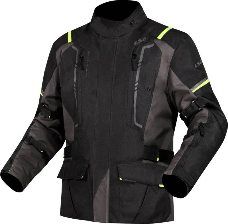 LS2 Motorradjacke Narvik wasserdichte Motorrad Textiljacke herausnehmbares Innenfutter,wasserdicht von LS2