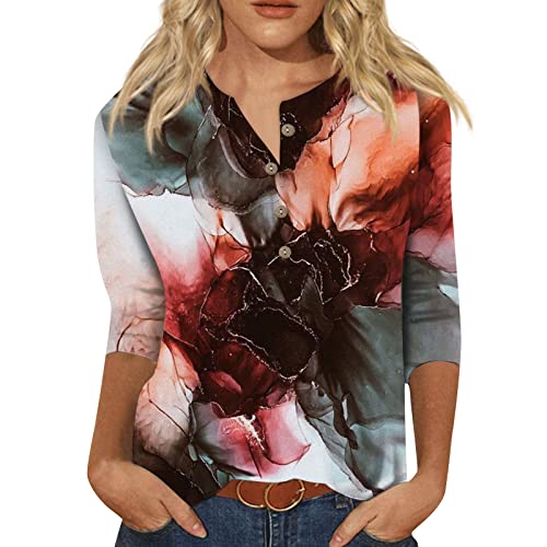 LSAltd Basic Tshirt Damen Top Damen Poloshirt Damen Jeans Mit Spitze Bluse Damen Slim Fit Pullover Glitzer Christmas Shirt De Papel Tshirt Tüllrock T-Shirt Polizei, 2-wine von LSAltd