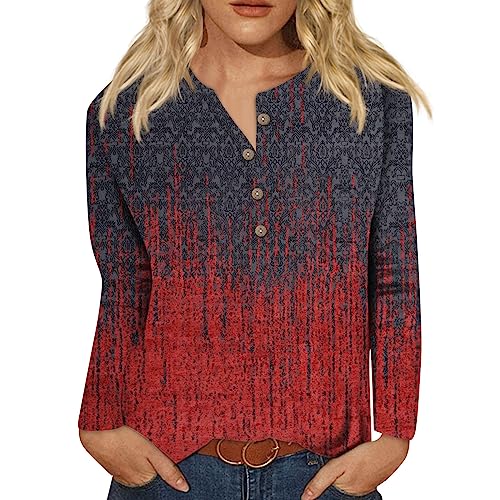 Damen Pullover Ausgefallene Tshirts Damen Lustige T Shirts Sweatjacke Damen Mit Kapuze Damenoberteile Lässig Oberteile Herbstoberteile Kurzarmoberteile Für Damen Herbstoberteile,Red,M von LSAltd