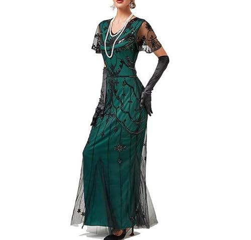 Generic Damen Knielang Kleider Qipao Kleid Damen Felizi - 2-In Sommerkleid Locker-Fallendes Kleid 50 Jahre Kleider Damen Festlich Gast Strandkleid Damen Lang Kleider Damen Sommer Große Größen von LSAltd