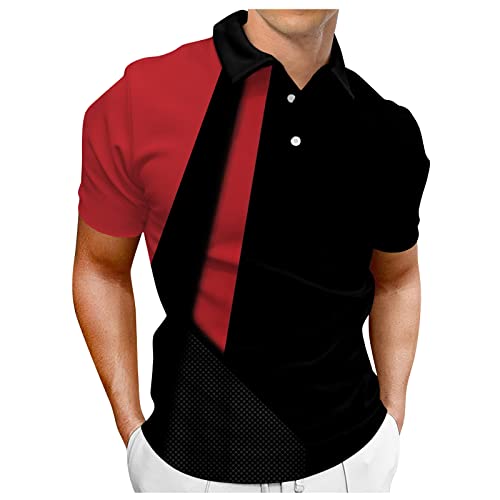 Generic Slim-Fit Tshirt Für Herren Hemd Kurz Kariert Herren Hemden Herren Slim Fit Kurzarm Tshirt Herren Übergrößen Herren Hemd Normal Fit Poloshirt Herren Ohne Kragen T Shirt Drucken Lassen von LSAltd