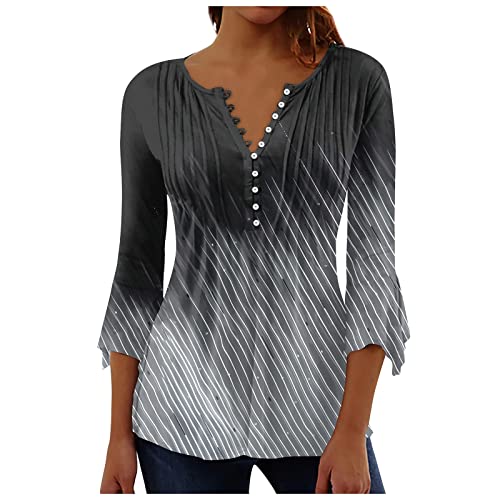 LSAltd Generic Tshirt Tunika 48 Breakdance Kleidung Satin Shirt Damen Glänzend Reizwäsche Nachtwäsche Sport Kleidung Frauen Bluse Business Langarmshirt Eng Weihnachten In Familie Longbluse, 1-gray von LSAltd