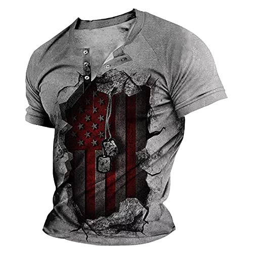 Herren Tshirt Mit V-Ausschnitt Erhältlich In Viele Atmungsaktives Sportshirt T-Shirt Für Männer Lang Geschnittenes Männer Shirt Kurzarm Tshirts Rundhals-T Casual T-Shirts von LSAltd