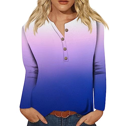 LSAltd Sport Oberteile Damen Pullover Damen Lang Zipper Hoodie Sweatjacke Damen Ohne Kapuze Saffron Damenoberteile Herbstoberteile Kurzarmoberteile Für Damen Herbstoberteile,Light Purple,XXL von LSAltd