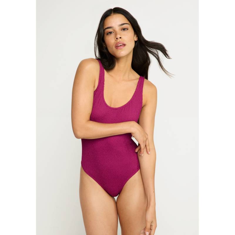 LSCN BY LASCANA Badeanzug Damen dunkle Beere Gr.S von LSCN BY LASCANA