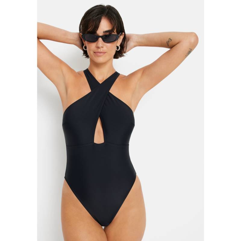 LSCN BY LASCANA Badeanzug Damen schwarz Gr.40 Cup C/D von LSCN BY LASCANA